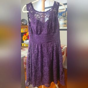 Purple Lace Dress